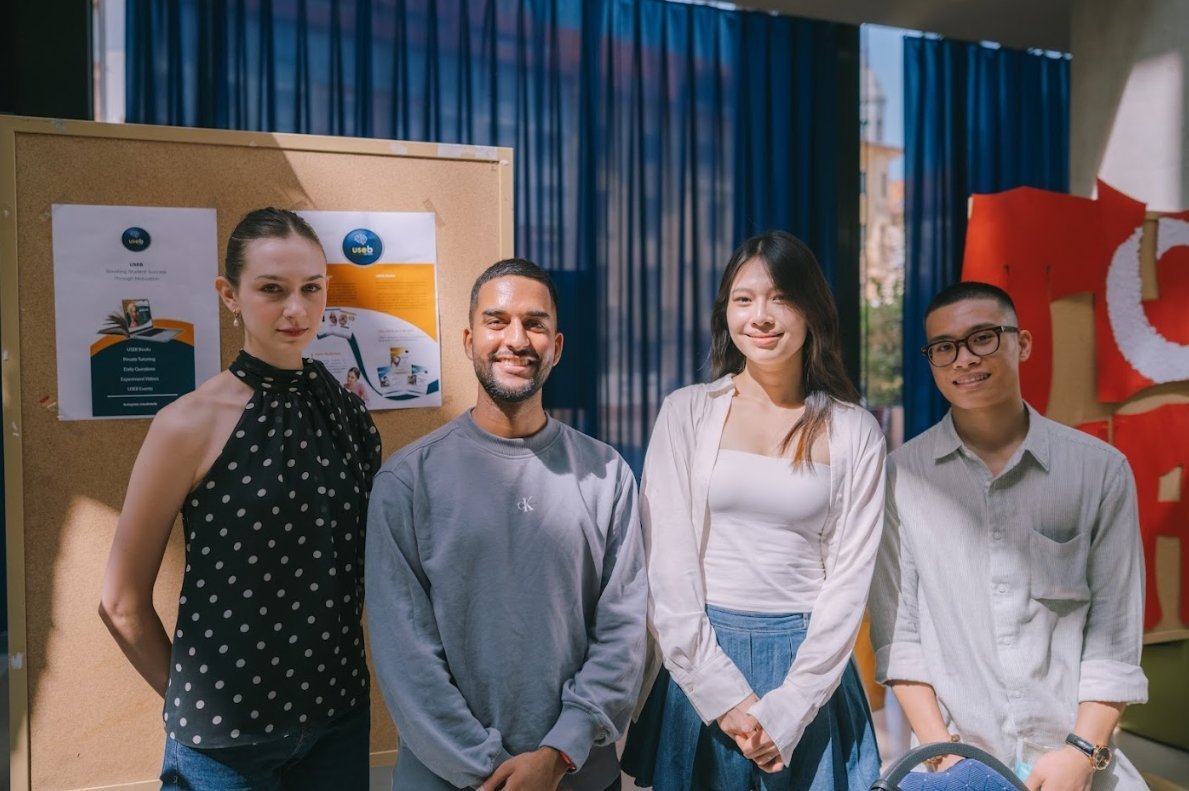 USEB students together at a community event